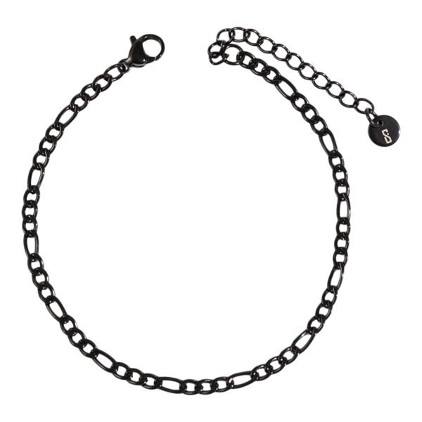 Vínculum | צמיד חוליות שחור | 3.5 מ"מ