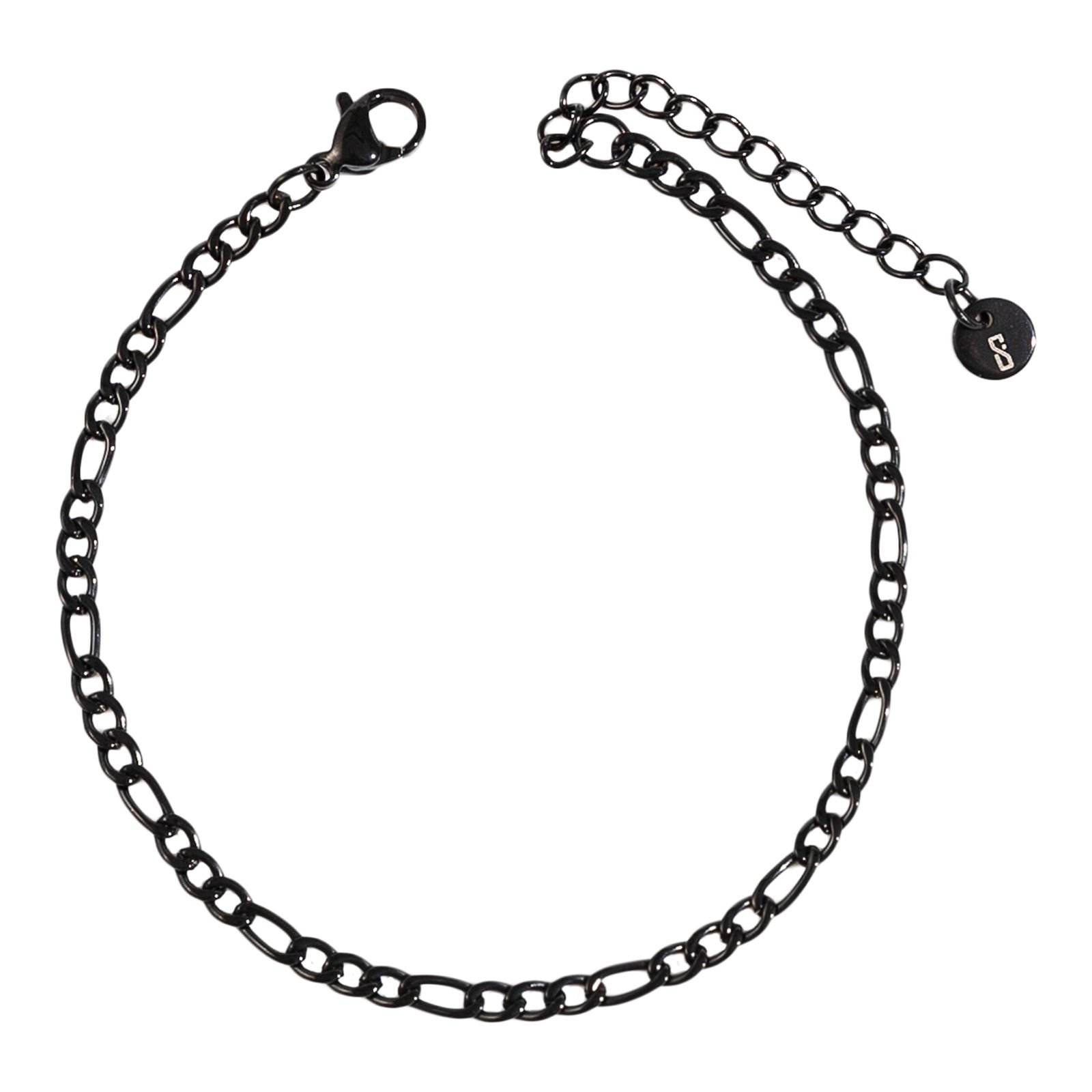 Vínculum | צמיד חוליות שחור | 3.5 מ"מ