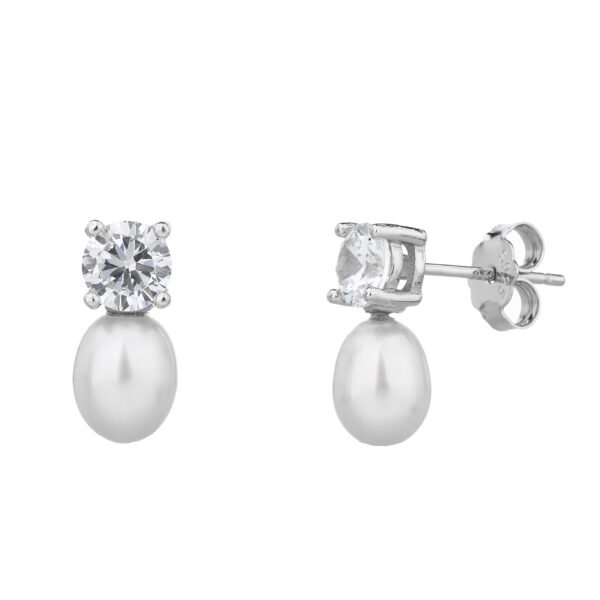 Isolène | עגילי פנינה צמודים