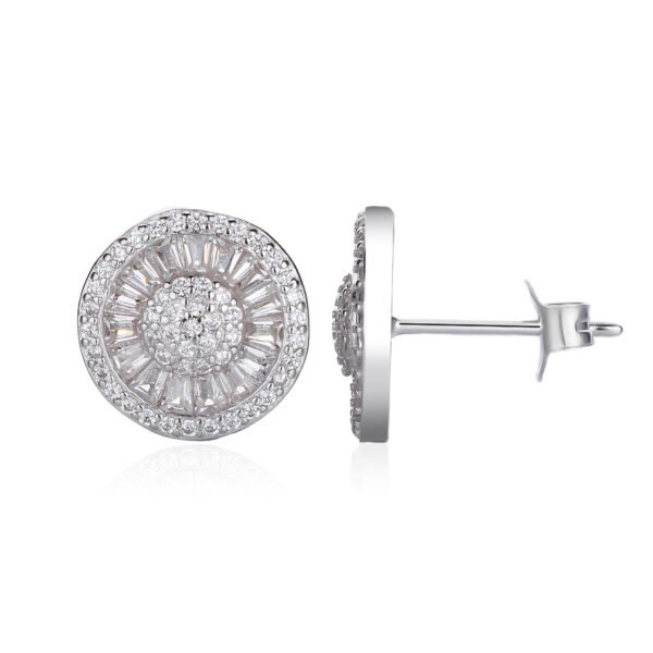 Amélora | עגילי כפתור משובצים