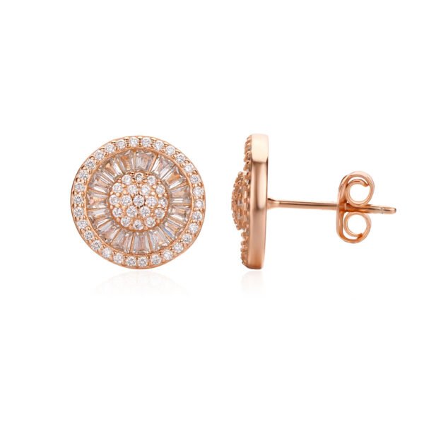 Amélora | עגילי כפתור משובצים