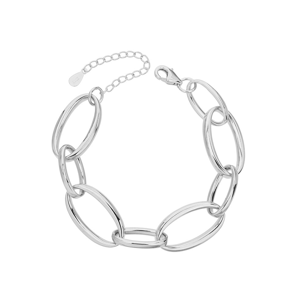 Magnus | צמיד חוליות עבות כסף