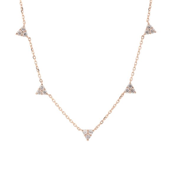 Luna | שרשרת משולשים עדינה