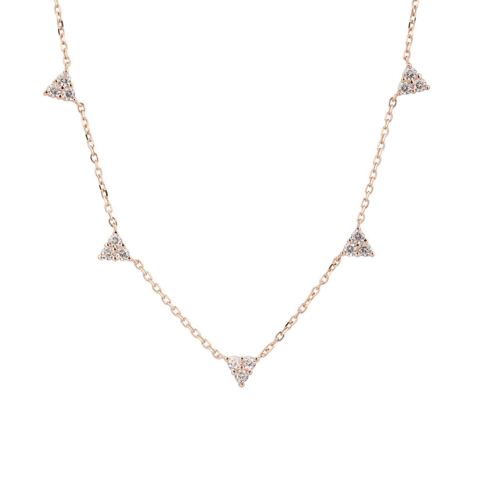 Luna | שרשרת משולשים עדינה