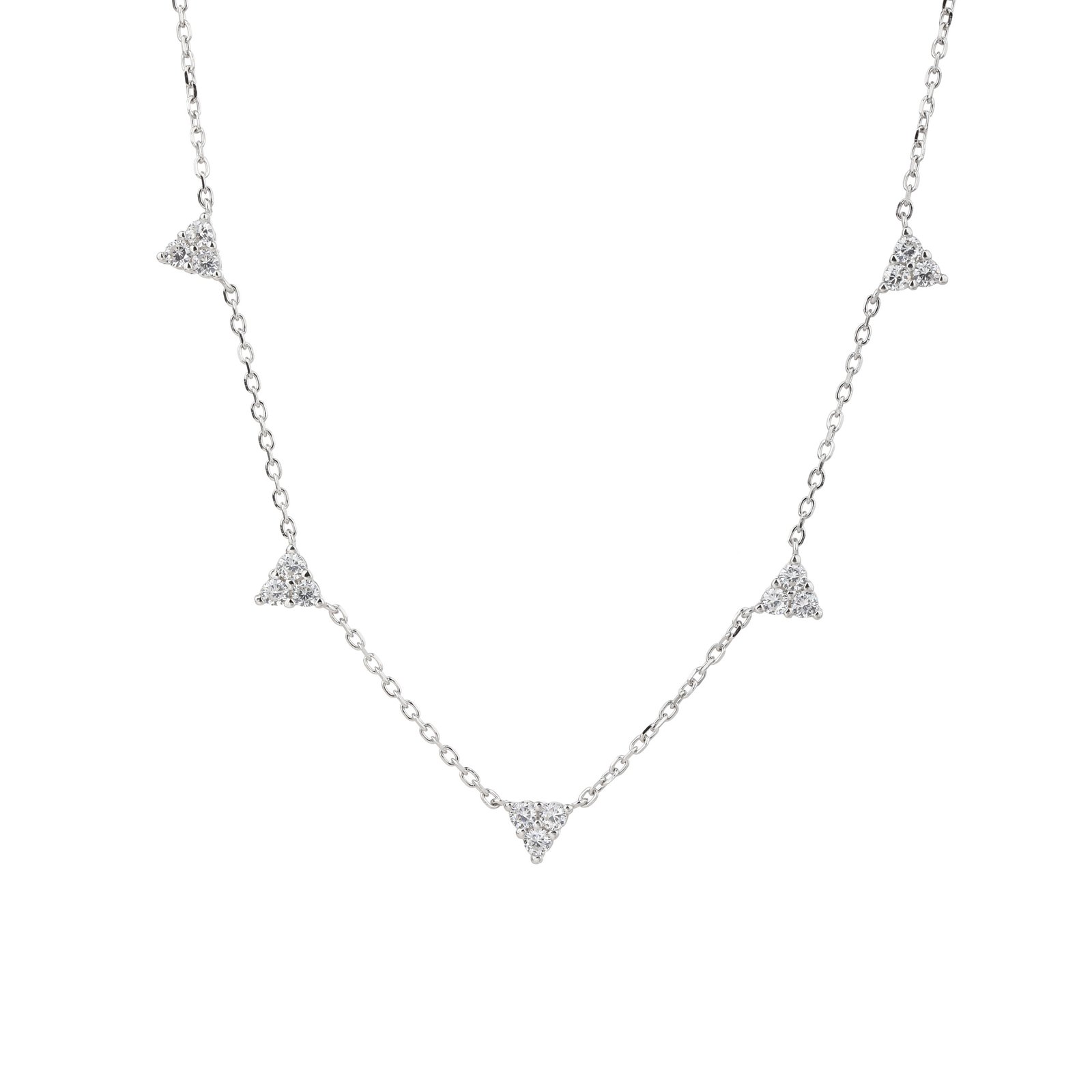 Luna | שרשרת משולשים עדינה