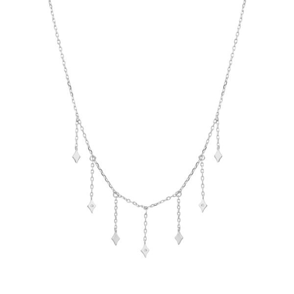 Emelia | שרשרת תליונים פריזמטיים