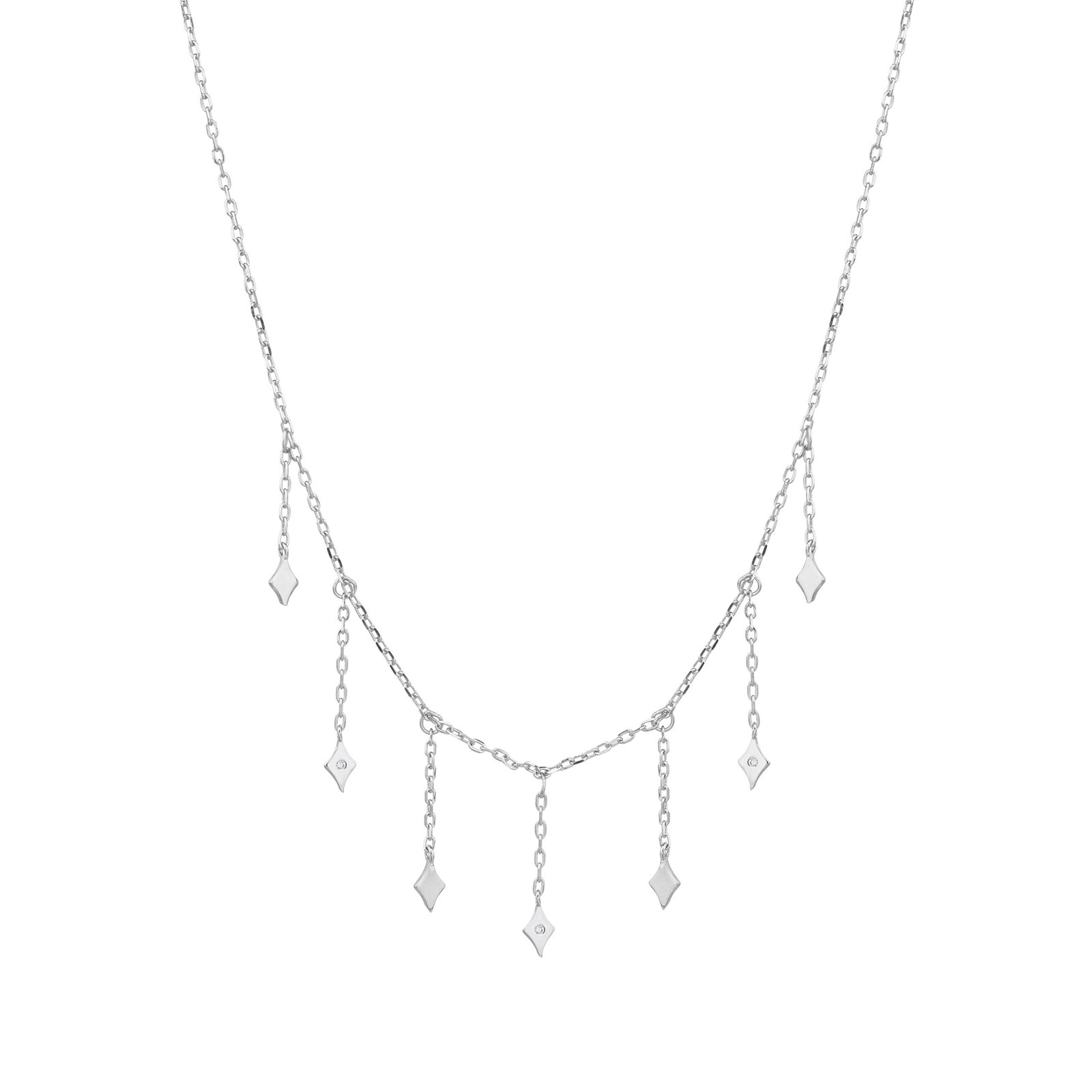 Emelia | שרשרת תליונים פריזמטיים