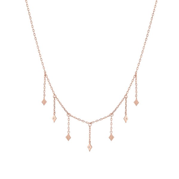 Emelia | שרשרת תליונים פריזמטיים