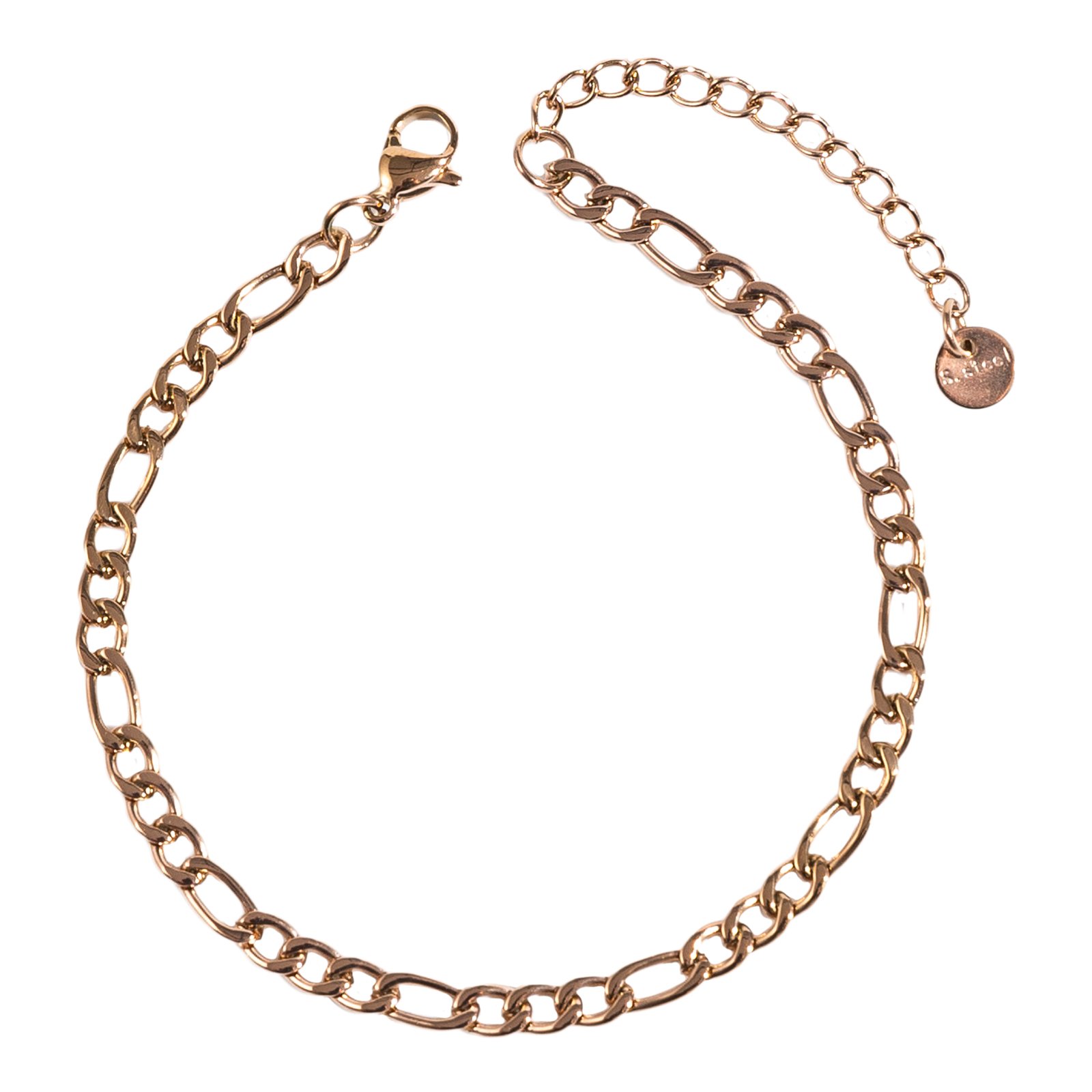 Vínculum | צמיד חוליות רוז גולד | 3.5 מ"מ