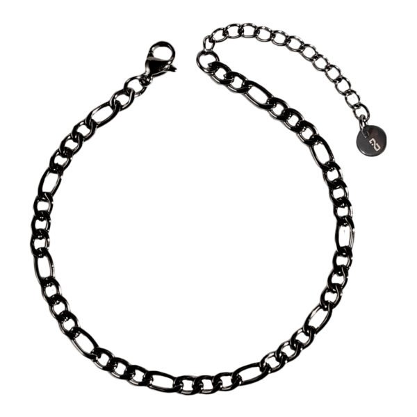 Vínculum | צמיד חוליות שחור | 3.5 מ"מ