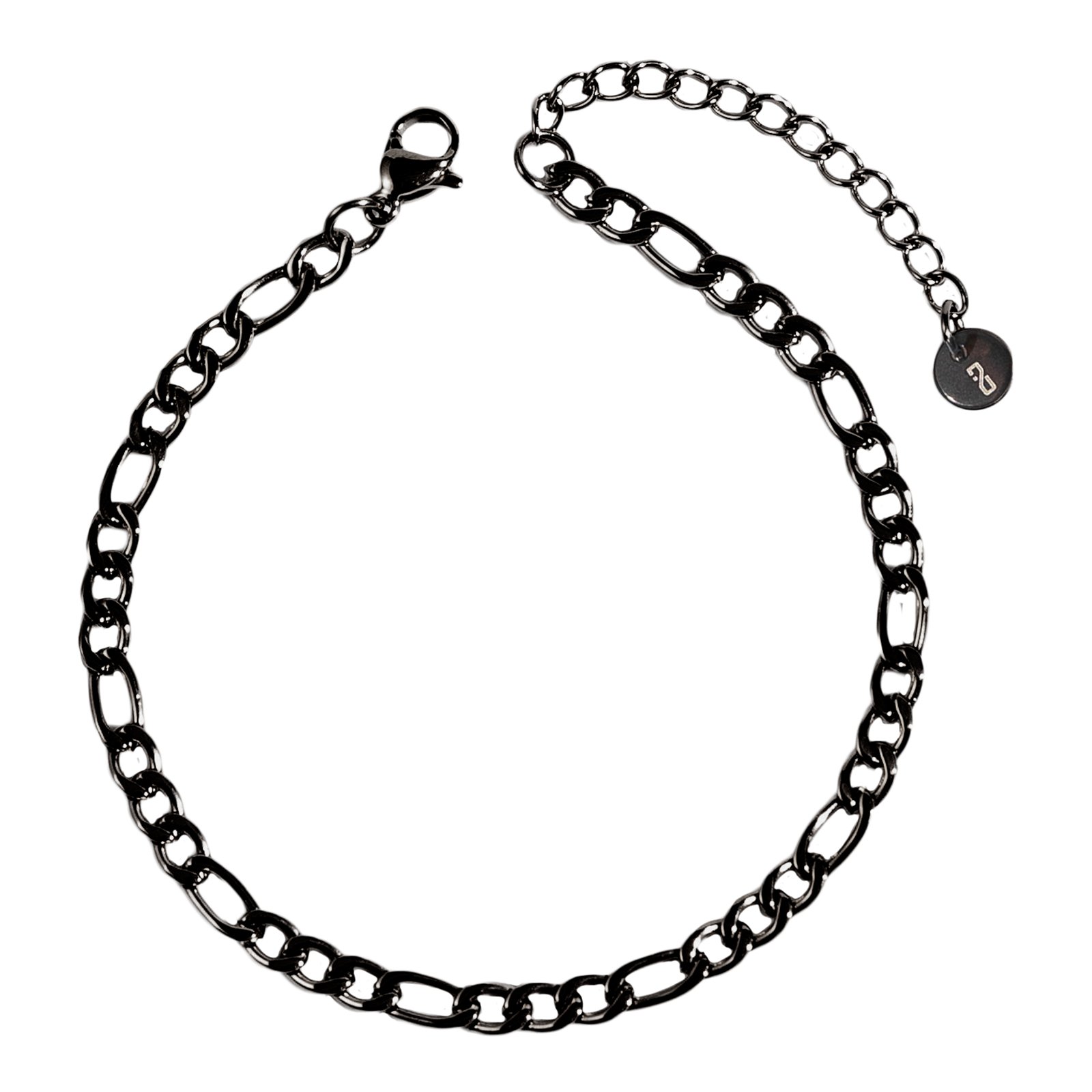 Vínculum | צמיד חוליות שחור | 3.5 מ"מ