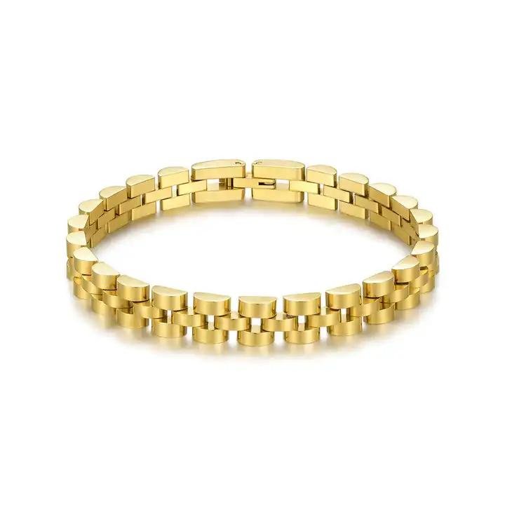 Dualis | צמיד פלדת אל-חלד בגוון זהב