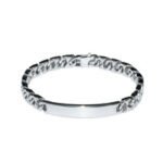 Corvino | צמיד גורמט לגבר | לוחית חריטה