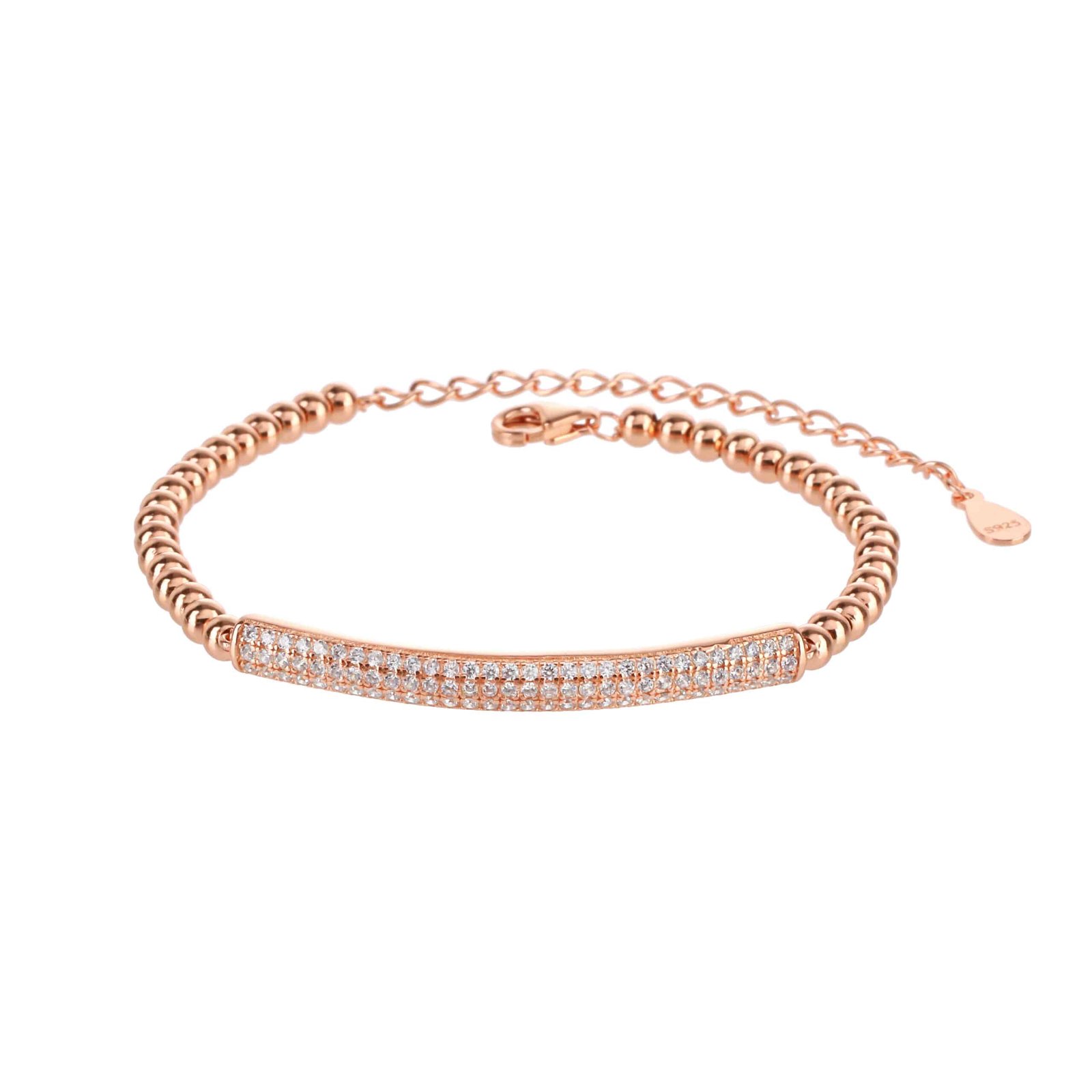 Ravena | צמיד חרוזים נשים | משובץ זרקונים