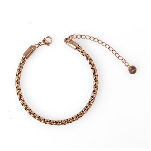 Imperium | צמיד חוליות רוז גולד