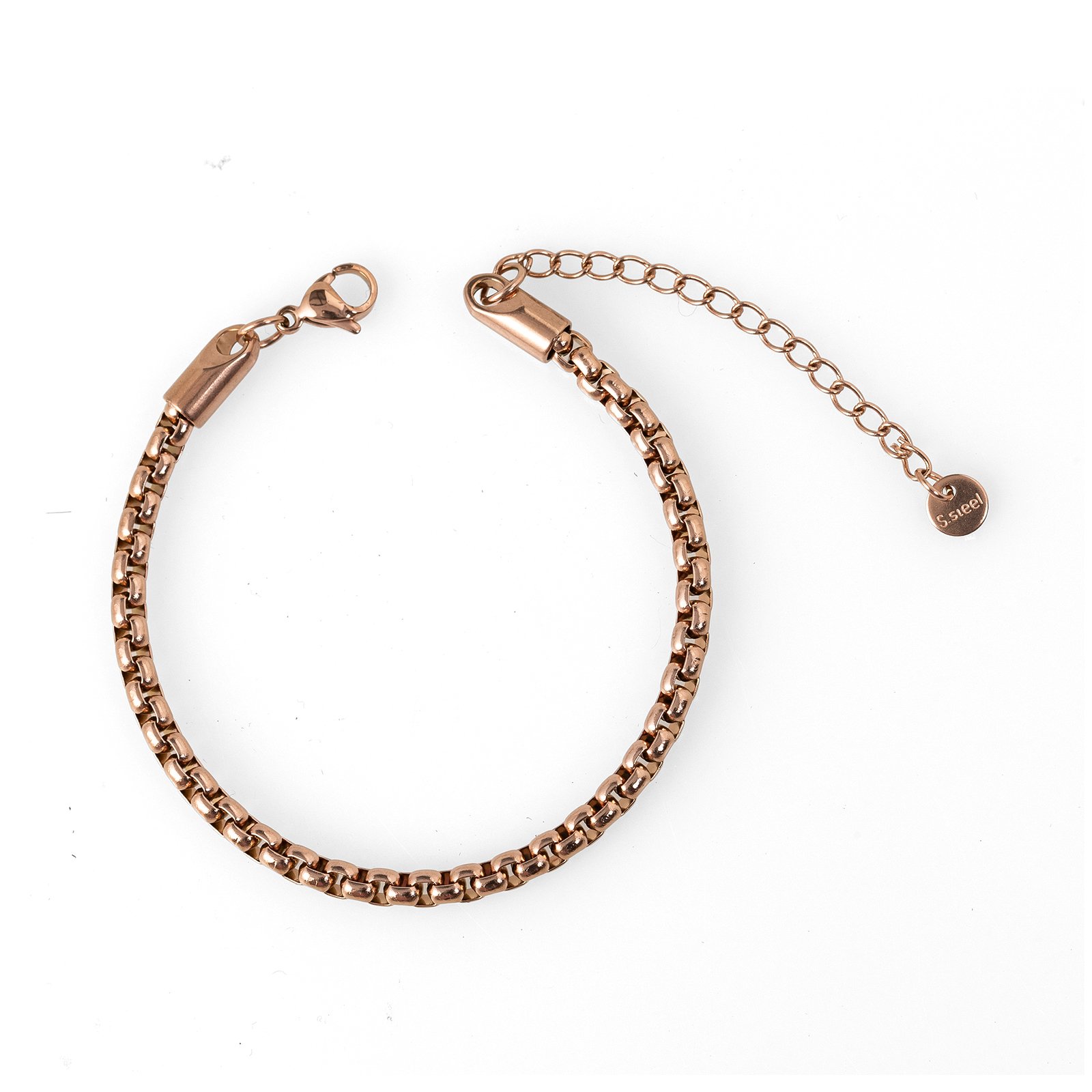 Imperium | צמיד חוליות רוז גולד