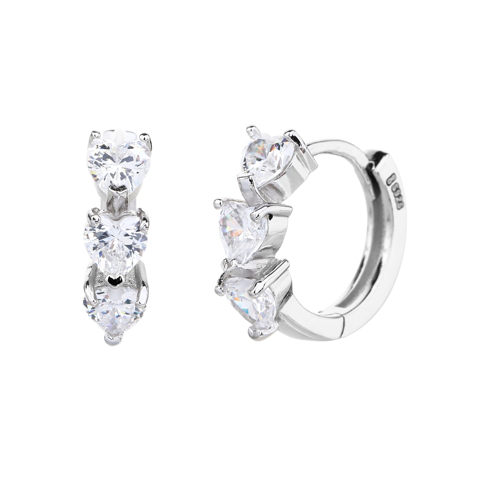 Márise | עגילי חישוק זרקון