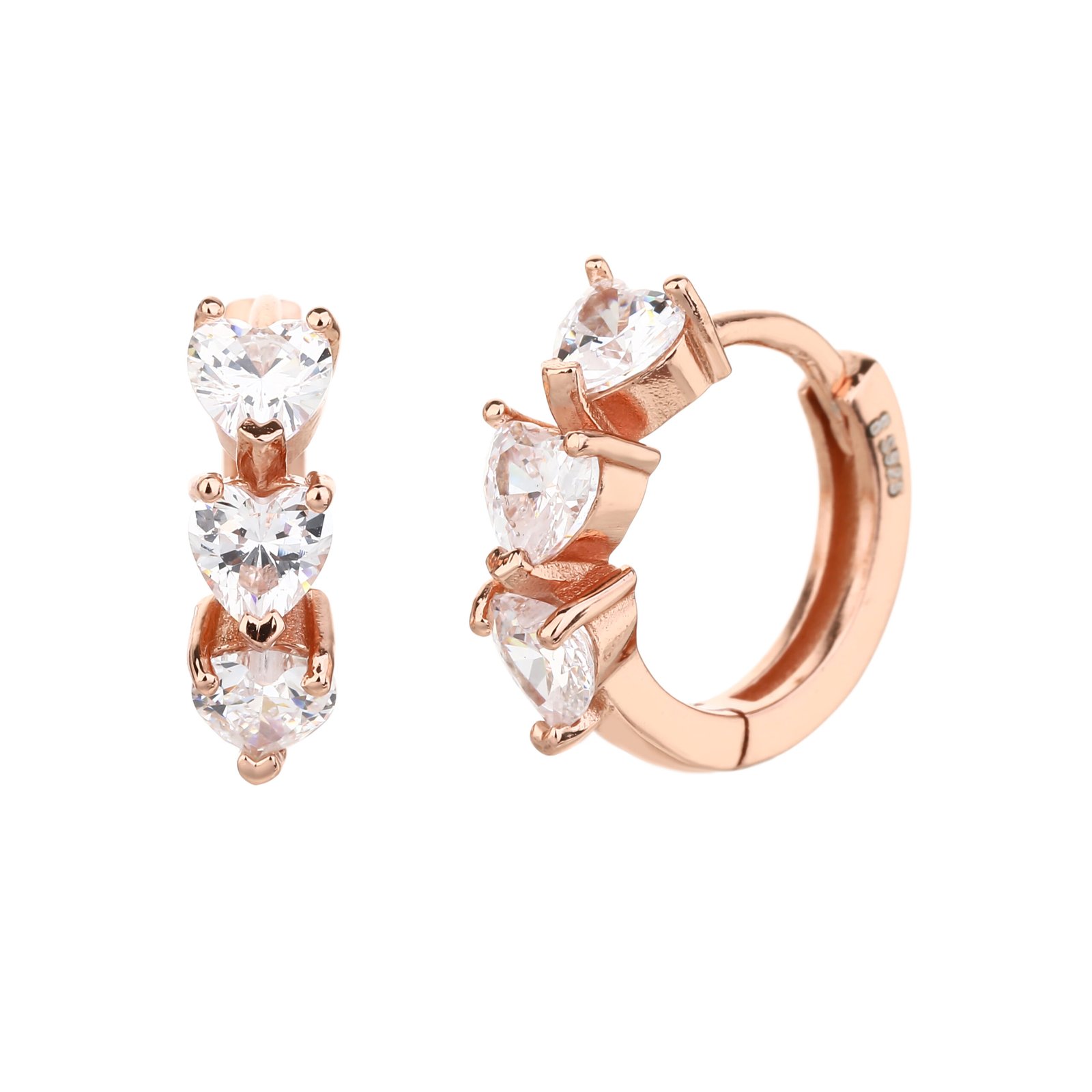 Márise | עגילי חישוק זרקון