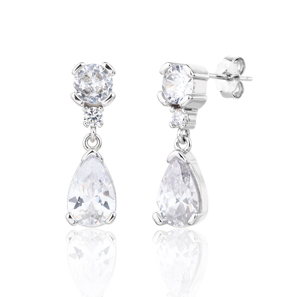 Solenné | עגילי זרקון טיפה