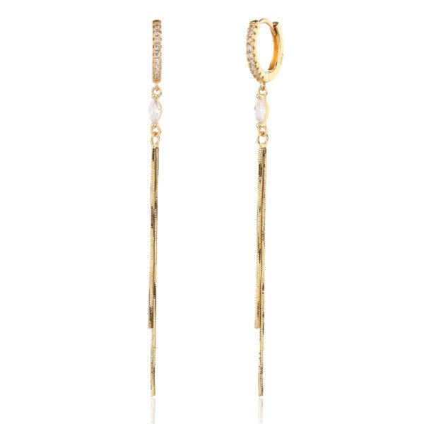 Lyra | עגילי שרשרת עדינים