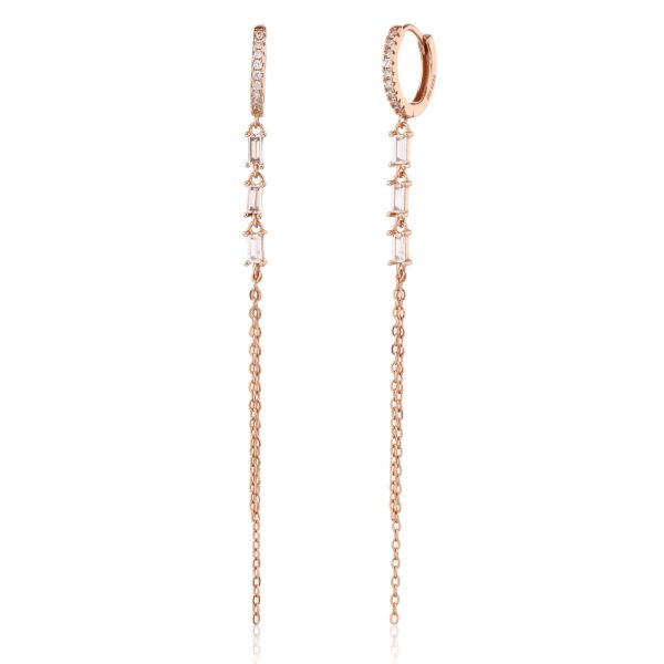 Selené | עגילי שרשרת ארוכה