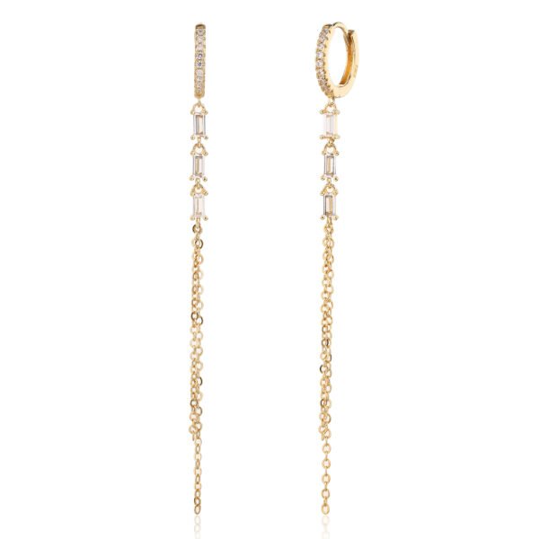 Selené | עגילי שרשרת ארוכה