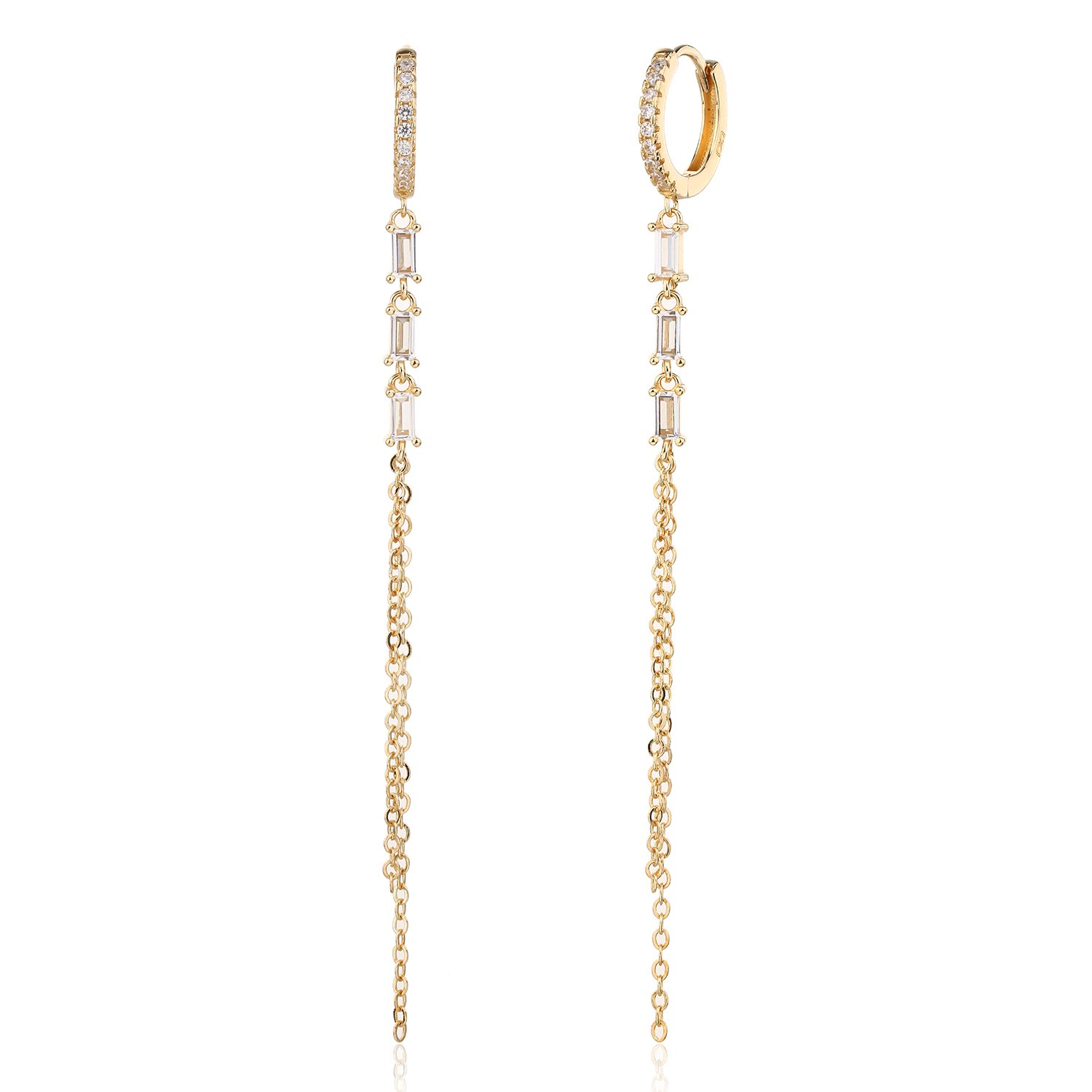 Selené | עגילי שרשרת ארוכה