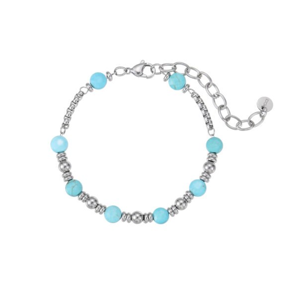 Nova | צמיד חרוזים טורקיז לגברים