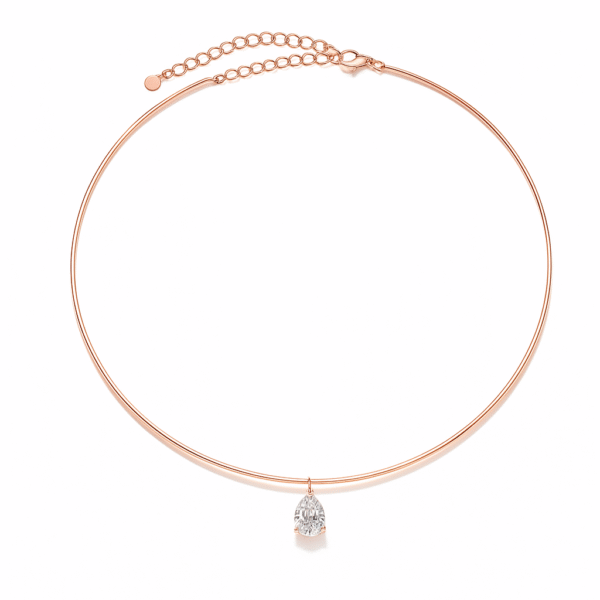 שרשרת רוז גולד קשיחה Nera