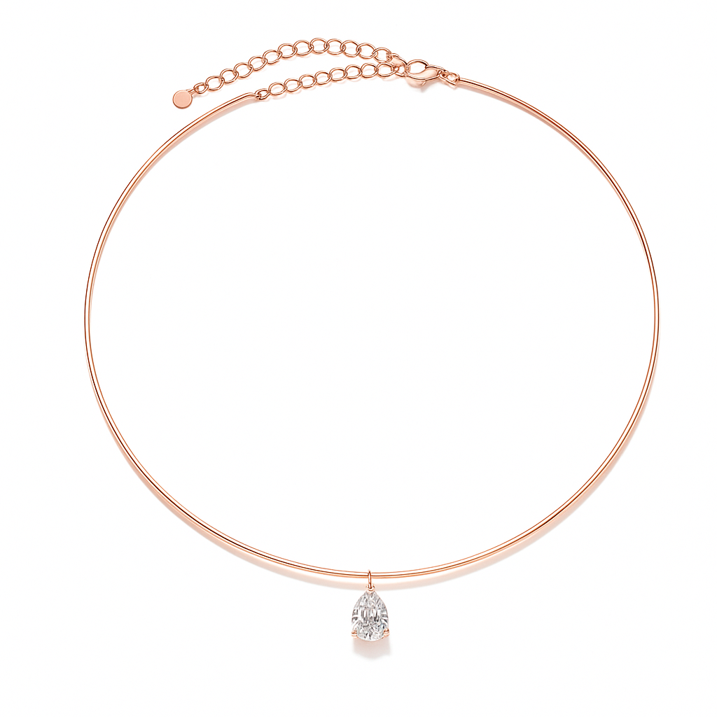 שרשרת רוז גולד קשיחה Nera